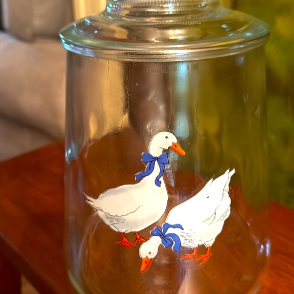 Vintage  🪿🪿 Glass Jar with Geese Design - Picture 5 of 5